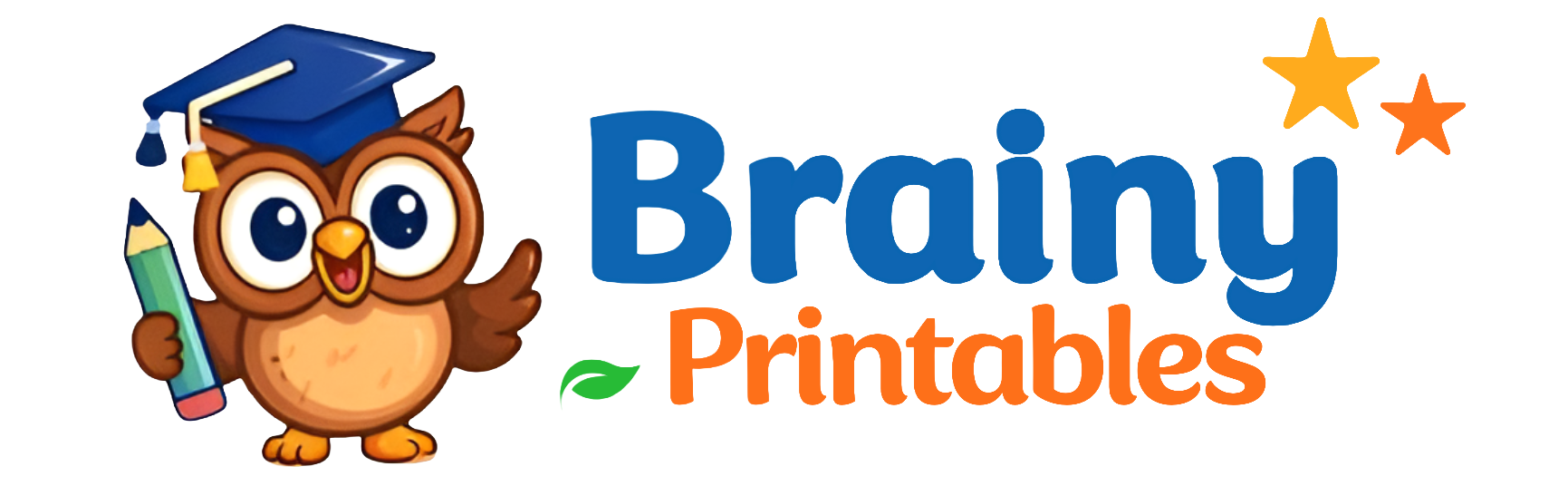 brainy printables logo transparent
